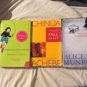 Things Fall Apart, Lullabies for little Criminals, Too much Happiness bundle